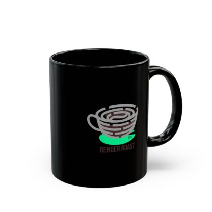 Black Coffee Mug - Stylish Render Roast Design, Gift for Coffee Lovers, Unique Kitchen Decor, Perfect for Holidays, Cozy Mornings, [...] - Image 3