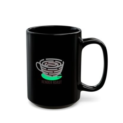 Black Coffee Mug - Stylish Render Roast Design, Gift for Coffee Lovers, Unique Kitchen Decor, Perfect for Holidays, Cozy Mornings, [...] - Image 7