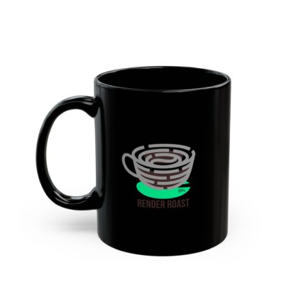 Black Coffee Mug - Stylish Render Roast Design, Gift for Coffee Lovers, Unique Kitchen Decor, Perfect for Holidays, Cozy Mornings, [...] - Image 2