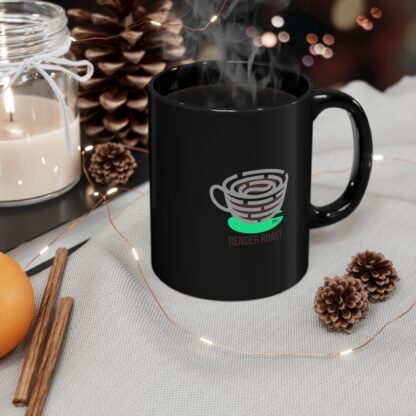 Black Coffee Mug - Stylish Render Roast Design, Gift for Coffee Lovers, Unique Kitchen Decor, Perfect for Holidays, Cozy Mornings, [...] - Image 6