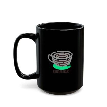 Black Coffee Mug - Stylish Render Roast Design, Gift for Coffee Lovers, Unique Kitchen Decor, Perfect for Holidays, Cozy Mornings, [...] - Image 8