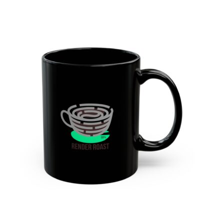 Black Coffee Mug - Stylish Render Roast Design, Gift for Coffee Lovers, Unique Kitchen Decor, Perfect for Holidays, Cozy Mornings, [...]